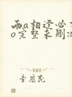 两a相逢必有一o完整未删减版