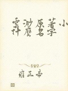 云渺原著小说叫什么名字