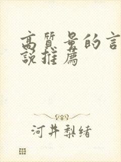 高质量的言情小说推荐