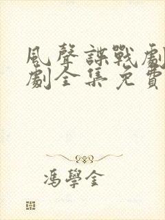 风声谍战剧电视剧全集免费观看