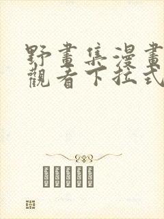 野画集漫画免费观看下拉式