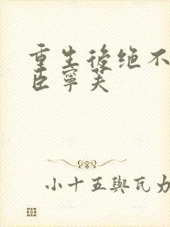 重生后绝不嫁权臣宁芙