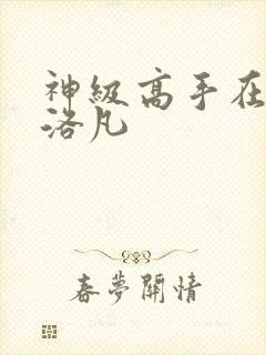 神级高手在都市洛凡