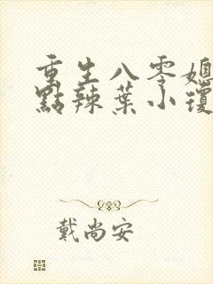 重生八零媳妇有点辣叶小琼