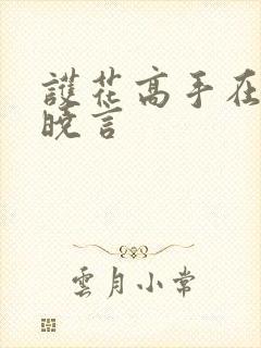 护花高手在都市晓言