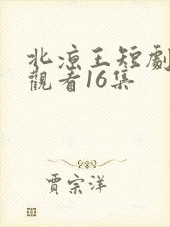 北凉王短剧在线观看16集