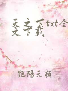 天之下txt全文下载