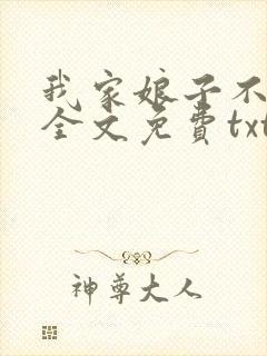 我家娘子不对劲全文免费txt下载
