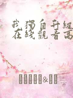 我独自升级动漫在线观看高清