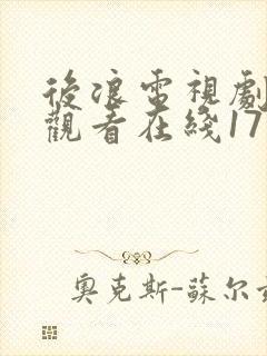 后浪电视剧免费观看在线17集