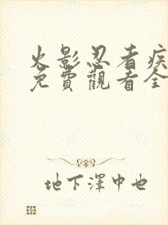 火影忍者疾风传免费观看全集在线