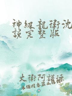 神级龙卫沈浪小说完整版
