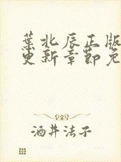 叶北辰正版最新更新章节免费阅读