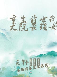 重生前世我娶了大院最强女人小说
