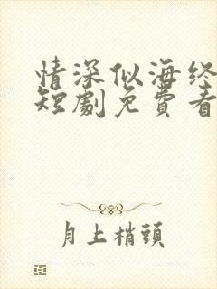 情深似海终成空短剧免费看