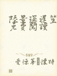 陆景琛迟笙正版免费阅读