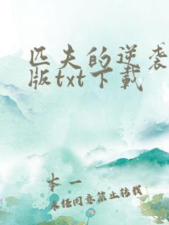 匹夫的逆袭精校版txt下载