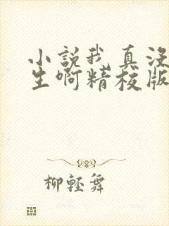 小说我真没想重生啊精校版