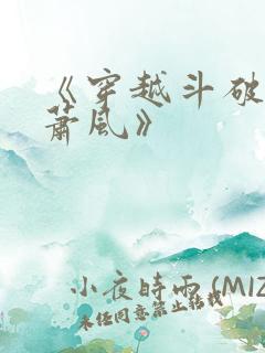 《穿越斗破名叫萧风》