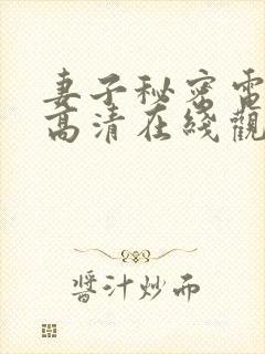 妻子秘密电视剧高清在线观看全集