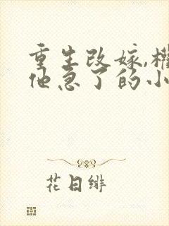 重生改嫁,权臣他急了的小说
