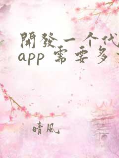 开发一个代驾 app 需要多少钱