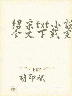 绍宋txt小说全文下载完整版