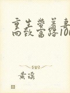 重生带着妻儿走向致富路100集