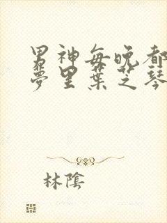男神每晚都到我梦里叶芝琴