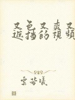 又色又爽又黄无遮挡的视频