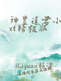 神农道君小说txt精校版