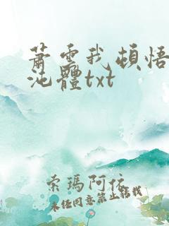 萧云我顿悟了混沌体txt