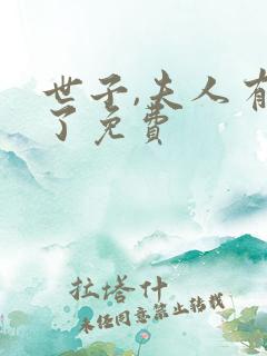 世子,夫人有喜了免费