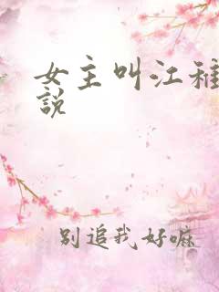 女主叫江稚的小说