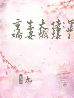 重生大佬:黑帝娇妻燃爆了txt下载