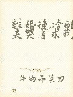 离婚后,冷酷前夫哭着求我复合