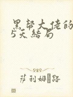 黑帮大佬的365天结局