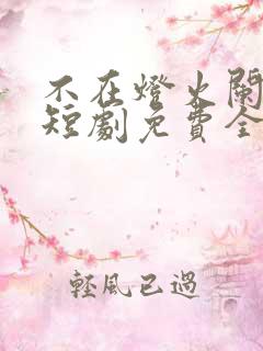 不在灯火阑珊处短剧免费全集孟卓钰