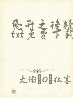 飞升之后精校版txt免费下载