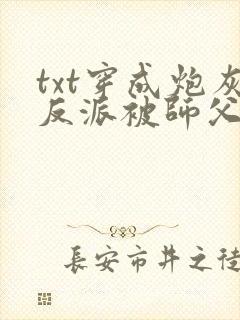 txt穿成炮灰反派被师父带飞了下载