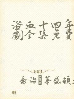 浴血十四年电视剧全集免费观看