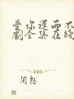 爱你迟而不晚短剧全集在线观看免费