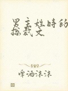 男主姓时的小说总裁文