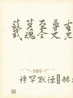 苏莫至尊古蓝夕武魂全文免费阅读