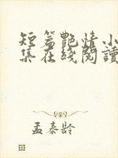 短篇艳情小说合集在线阅读