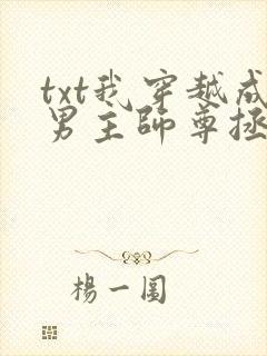 txt我穿越成男主师尊拯救苍生