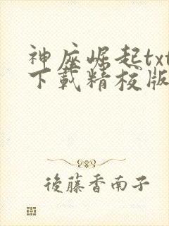 神座崛起txt下载精校版