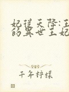 妃从天降:王爷的异世王妃