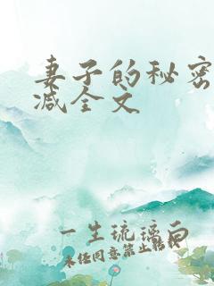 妻子的秘密无删减全文