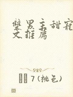 双男主甜宠生子文推荐